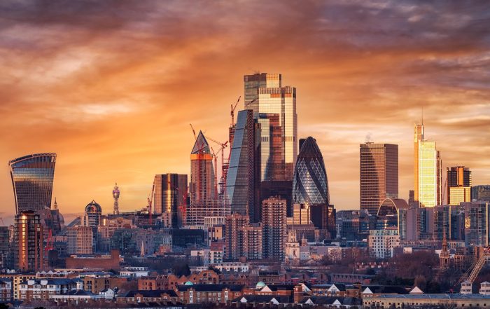 City of London skyline.